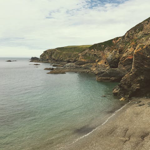 Spend your days exploring the rugged coastline of Cornwall