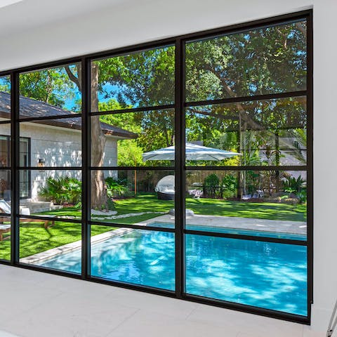 Lap up the luscious garden views from almost everywhere inside the house