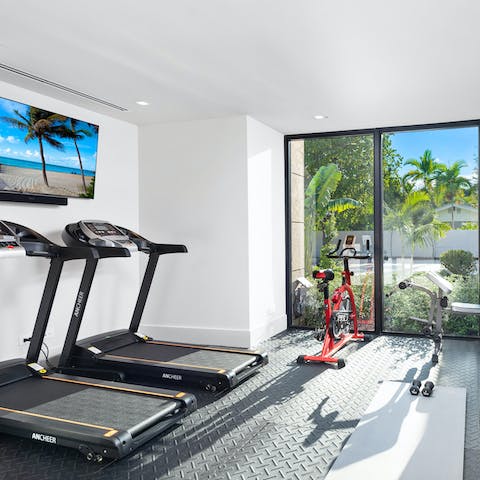 Keep on top of your fitness routine in the home gym