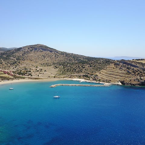 Explore the natural beauty of Kalados, in the southwest of Naxos