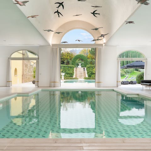 Spend the day like Roman nobility in the spa-like indoor swimming pool