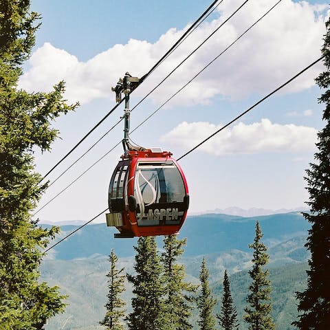 Venture up Aspen Mountain for a day of skiing