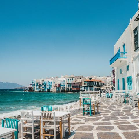 Make the ten-minute drive to Mykonos Town for a day out