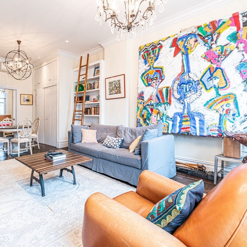 Relax in a cosy apartment decorated with your host's artwork and travel souvenirs