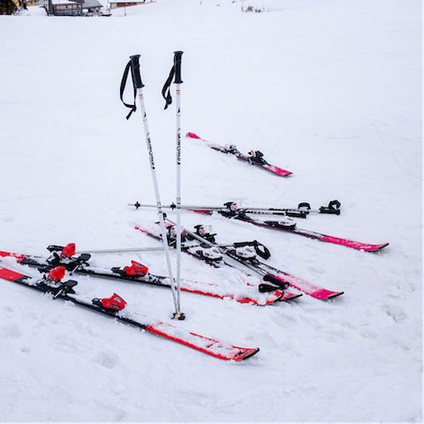 Hit the slopes at Ylläs ski resort, a ten-minute drive away