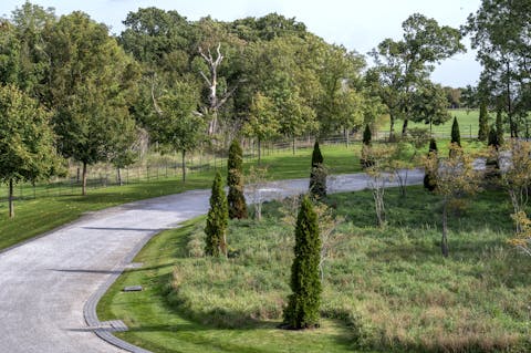 Enjoy a refreshing stroll around the 40 acres of land