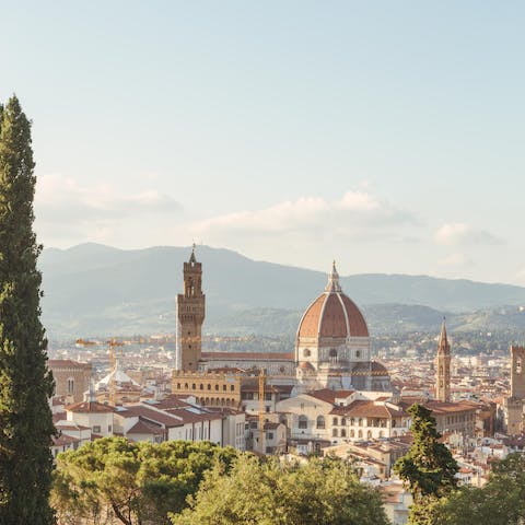 Explore the always fascinating and ever popular city of Florence, just a 30-minute drive away