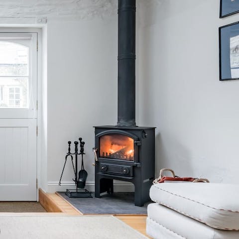 Fire up the wood-burning stove