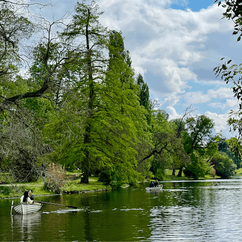 Begin your day with a refreshing stroll through Bois de Boulogne