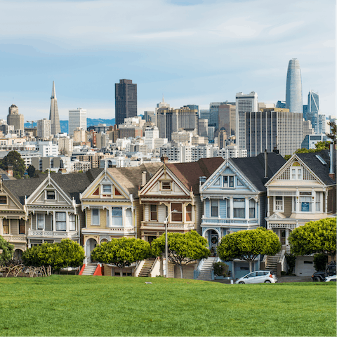Explore San Francisco, a twenty-minute drive from your door