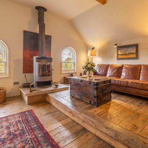 Get cosy around the log burner after a day in the fresh country air 