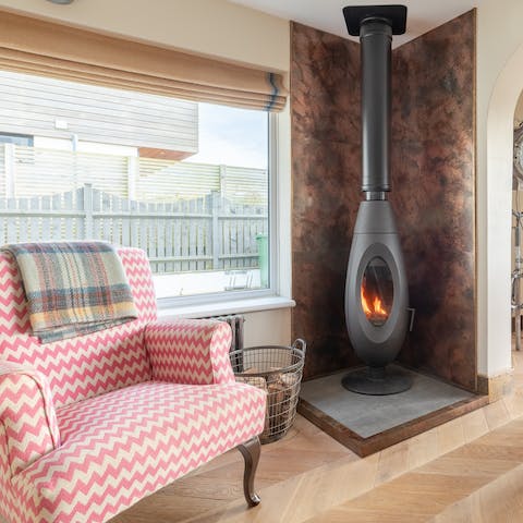 Heat the home with the strikingly modern wood-burner