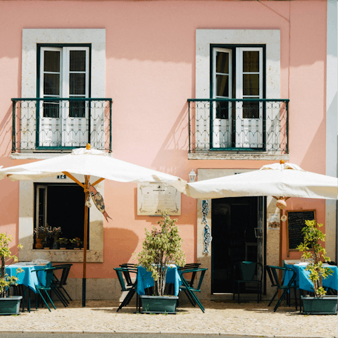 Pause for refreshing drinks in a traditional bar 