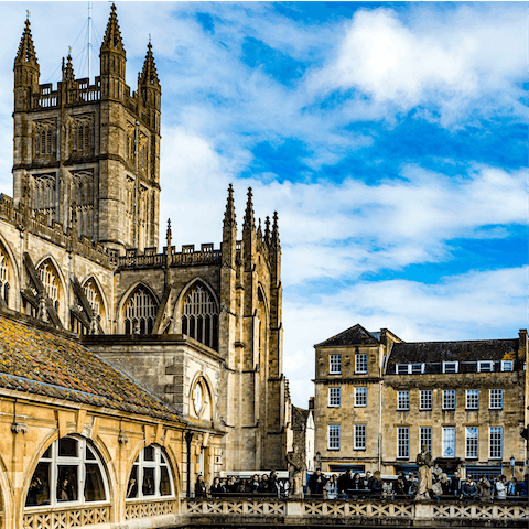 Explore the beautiful and historic city of Bath, just a short walk away