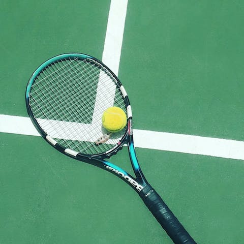 Book a court for a game of tennis