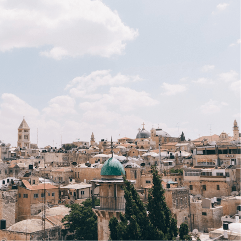 Discover the Old City of Jerusalem, a ten minute walk away 