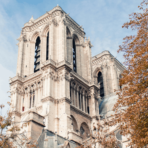 Stay on the Île de la Cité, moments from Notre-Dame Cathedral