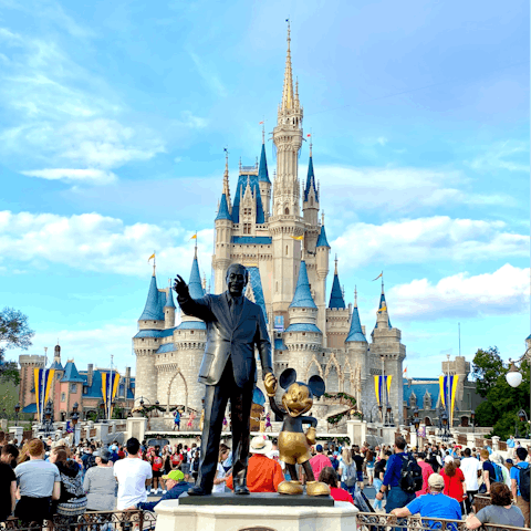 Reach the sprawling kingdom of Disney World in twenty minutes by car