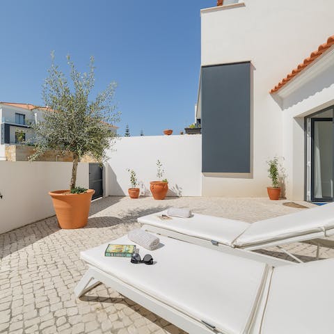 Soak up the sunshine from your private terrace
