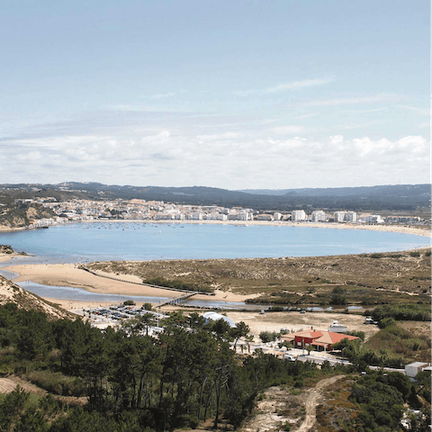 Take a trip to beautiful São Martinho do Porto, a ten-minute walk away