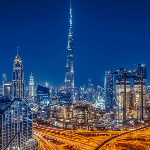 Stay in the bustling district of Downtown Dubai 