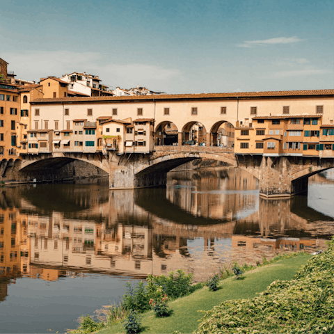 Soak up the history of Ponte Vecchio, within easy walking distance