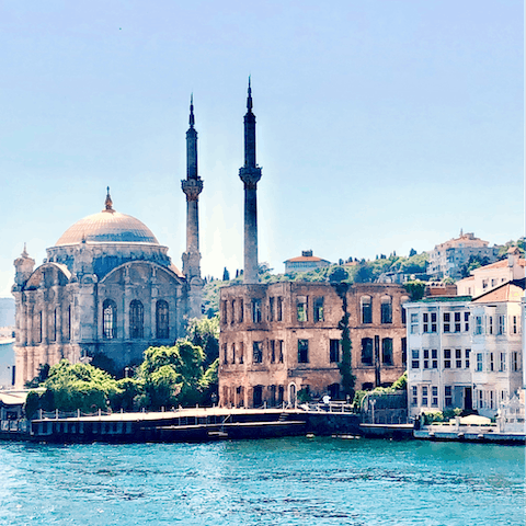 Take a sunset stroll alongside the Bosphorus 