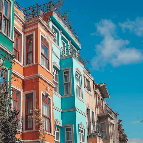 Explore the colourful streets of Balat straight from your door