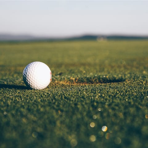 Visit Meydan Golf Course, just a six-minute drive away