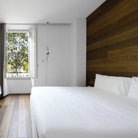 Wake up in the comfortable bedroom feeling rested and ready for another day of Florence sightseeing