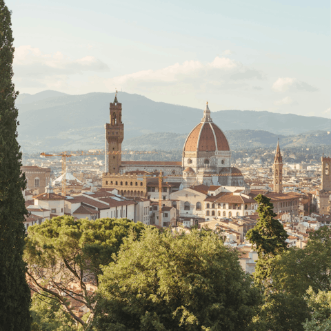 Explore the historic heart of Florence – a short tram ride away