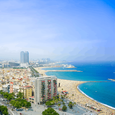 Drive just fifty minutes to the thriving city of Barcelona