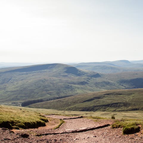 Put on your hiking boots and explore the beautiful Brecon Beacons