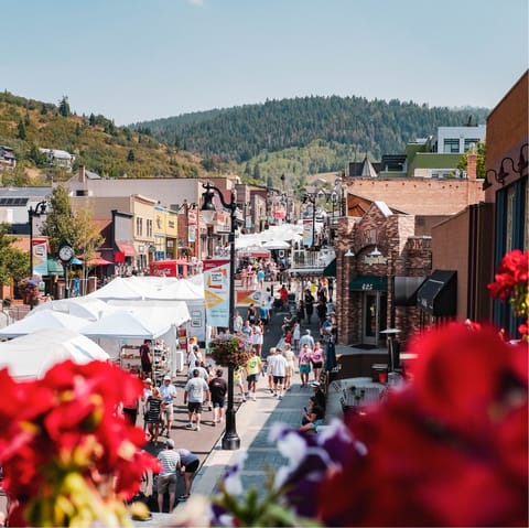 Explore the shops and restaurants of Park City's Main Street, just an eleven-minute drive away