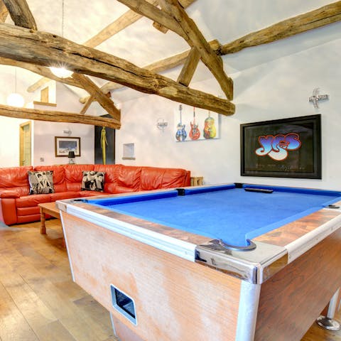 Get competitive in the games room