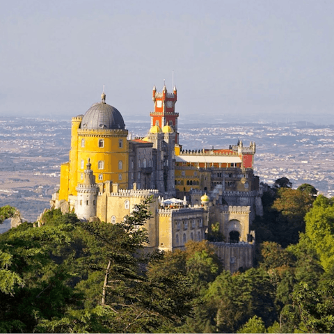 Take the short drive to the hilltop town of Sintra 