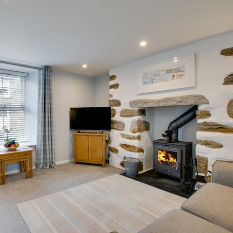Snuggle down in front of your cosy wood burner during winter months