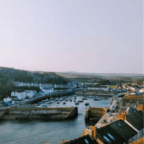 Explore the beautiful, bustling harbour town of Porthleven where in spring, you can enjoy the food and music festival