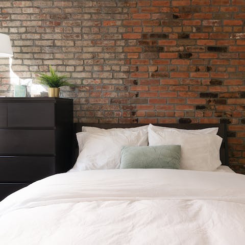 Fall fast asleep in the cosy, exposed-brick bedrooms