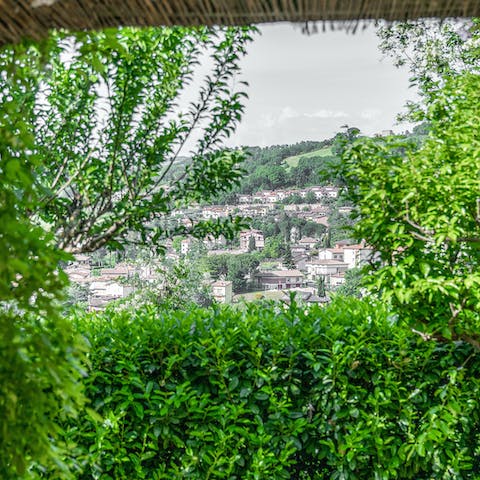 Admire panoramic views of the medieval village of Valfabbrica