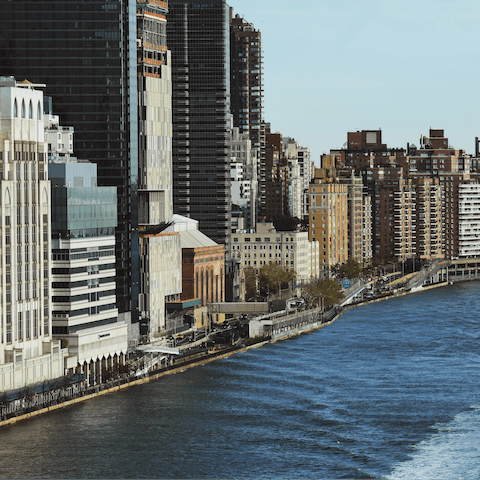 Visit the shimmering waters of East River, only twelve minutes from home