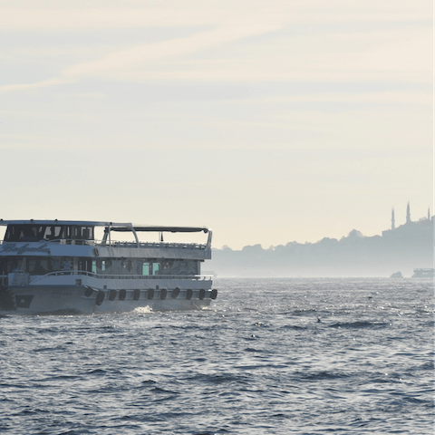 Take a boat trip on the Bosphoros, the banks of which are a twenty-minute metro ride