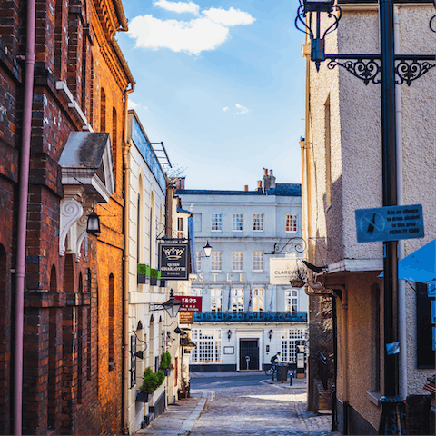 While away the afternoon exploring the cobbled streets of Windsor