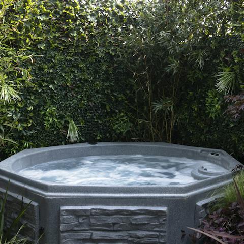 Enjoy the relaxing location from the comfort of the hot tub