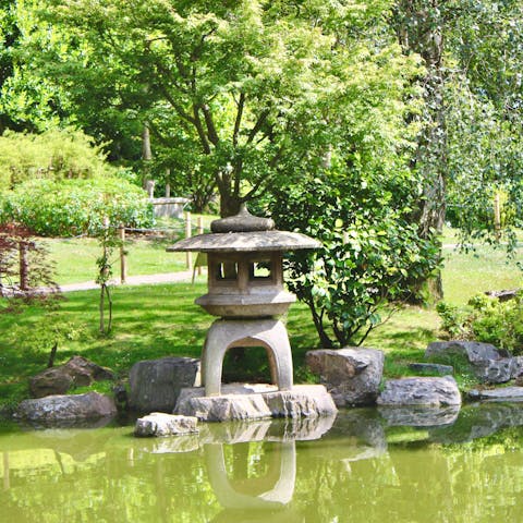 Begin your stay with a refreshing stroll through Holland Park