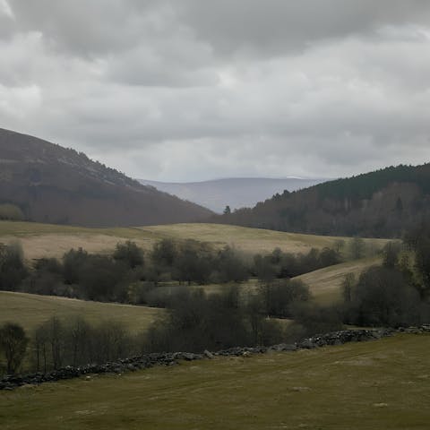 Admire stunning countryside views from the garden