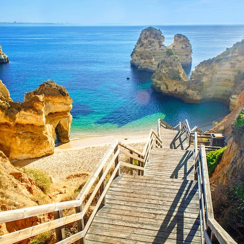 Drive down to Praia de Faro and experience one of the best beaches in the Algarve