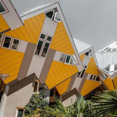 Visit the iconic cube houses, a must-visit in the city