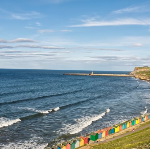 Make morning strolls along Whitby Beach part of your new everyday, it's just a short walk away along the River Esk