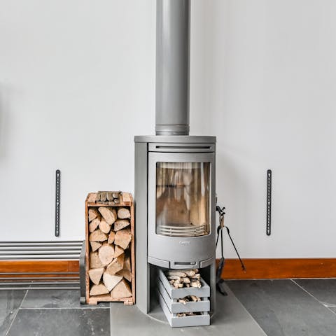 Light up the wood-burner and curl up on chilly evenings